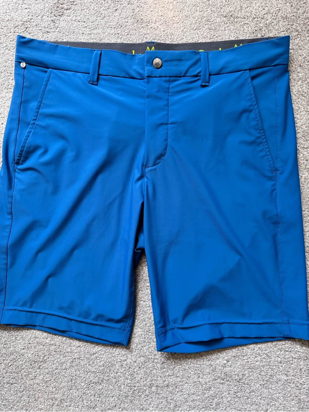 Mens Psycho Bunny 9” Performance Golf Shorts Size 33 Like New